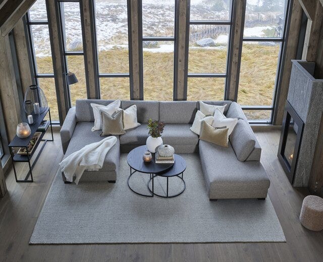Vilmers MORE Hjørnesofa i Svart