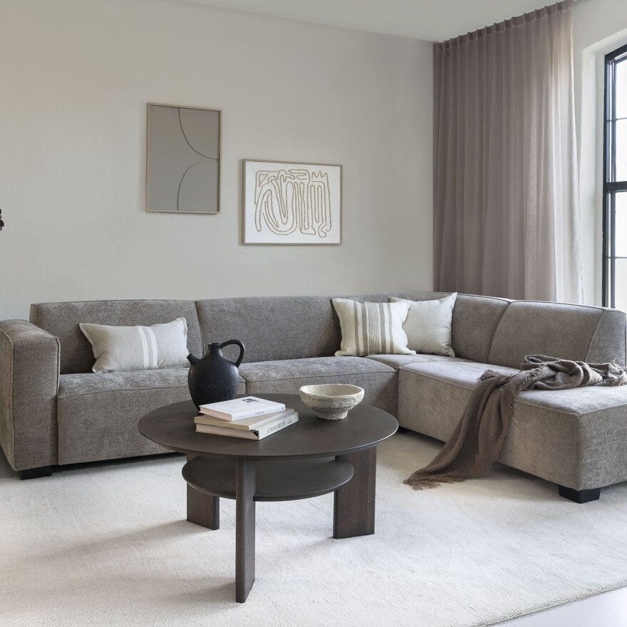 Vilmers NOMA Hjørnesofa i Beige/natur