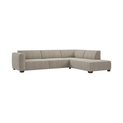 Vilmers Noma beige hjørnesofa med endeavslutning