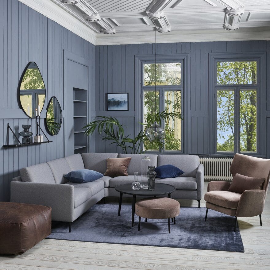 Kleppe TOWN Sofabord Ø90 cm i Svart