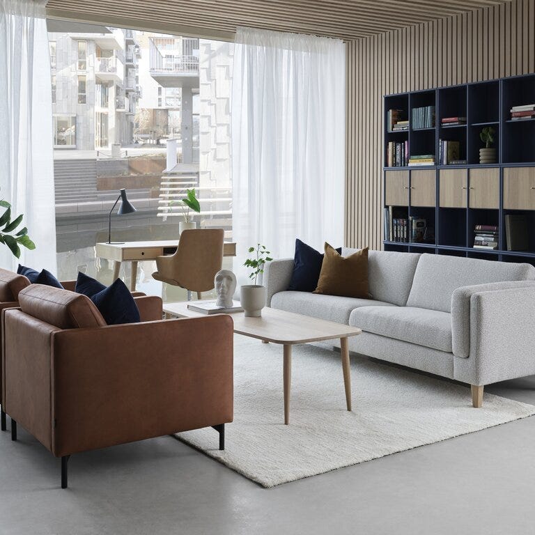 Vilmers NORDIC 3 seter XL i Beige/natur