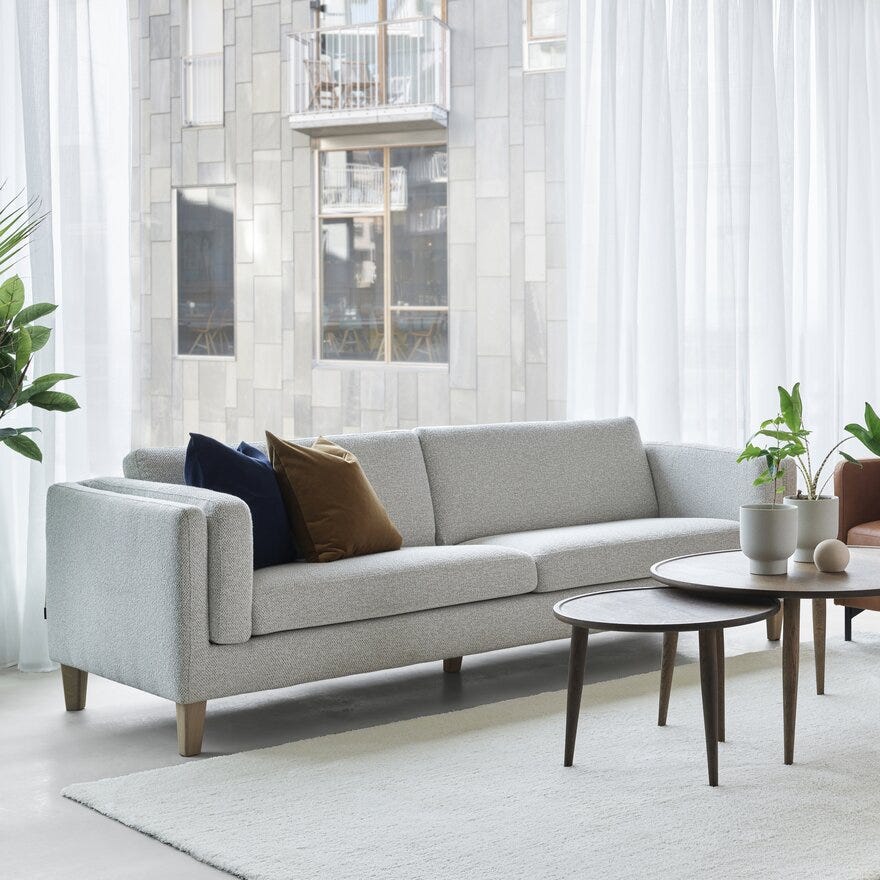 Kleppe TOWN Rundt sofabord Ø90 cm i Brun