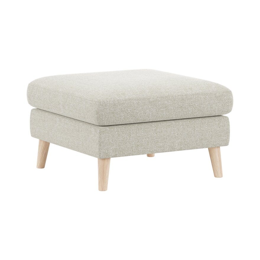 Vilmers NORDIC Pall 75x75 cm i Beige/natur