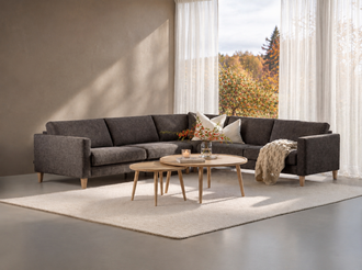 Vilmers NORDIC Hjørnesofa i Brun