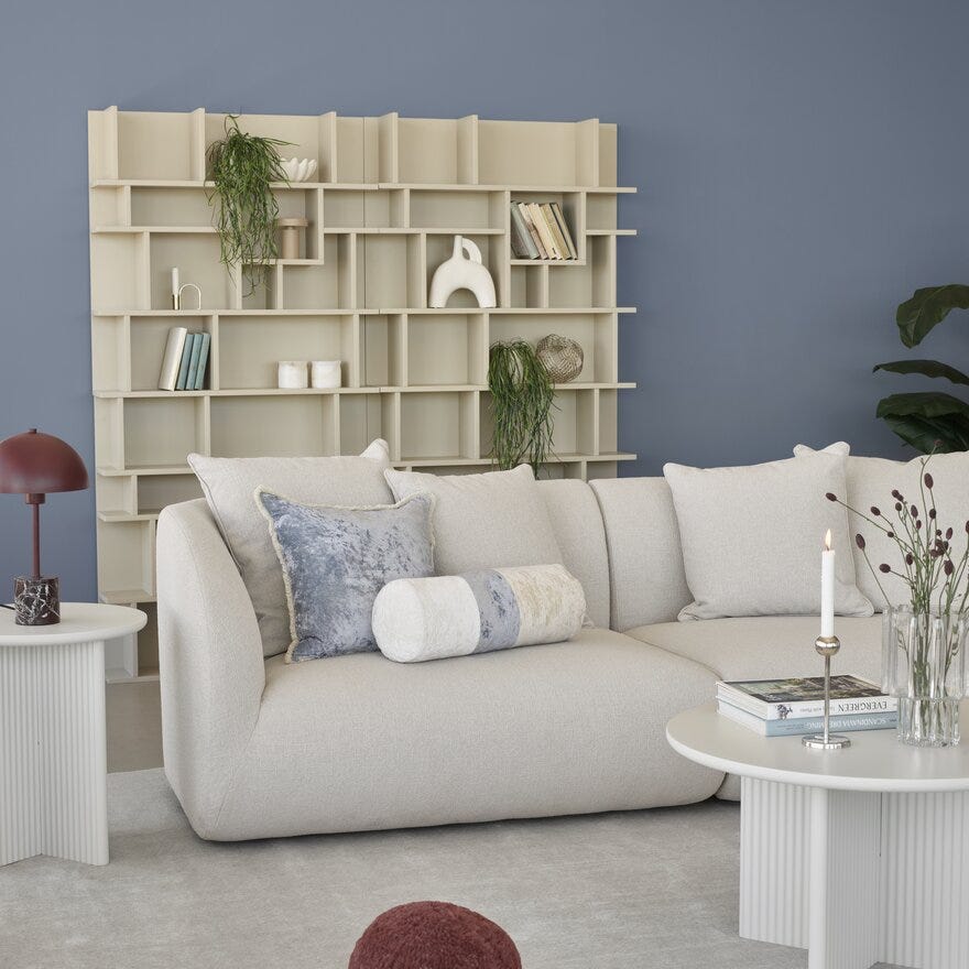 WONDERWALL Vegghylle 95x20 cm i Beige/natur