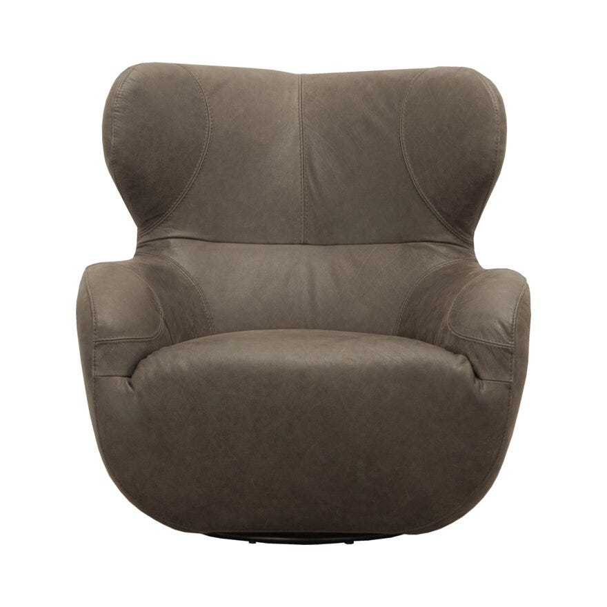 Vilmers SHELL Hvilestol i Beige/natur designet av Ian Archer