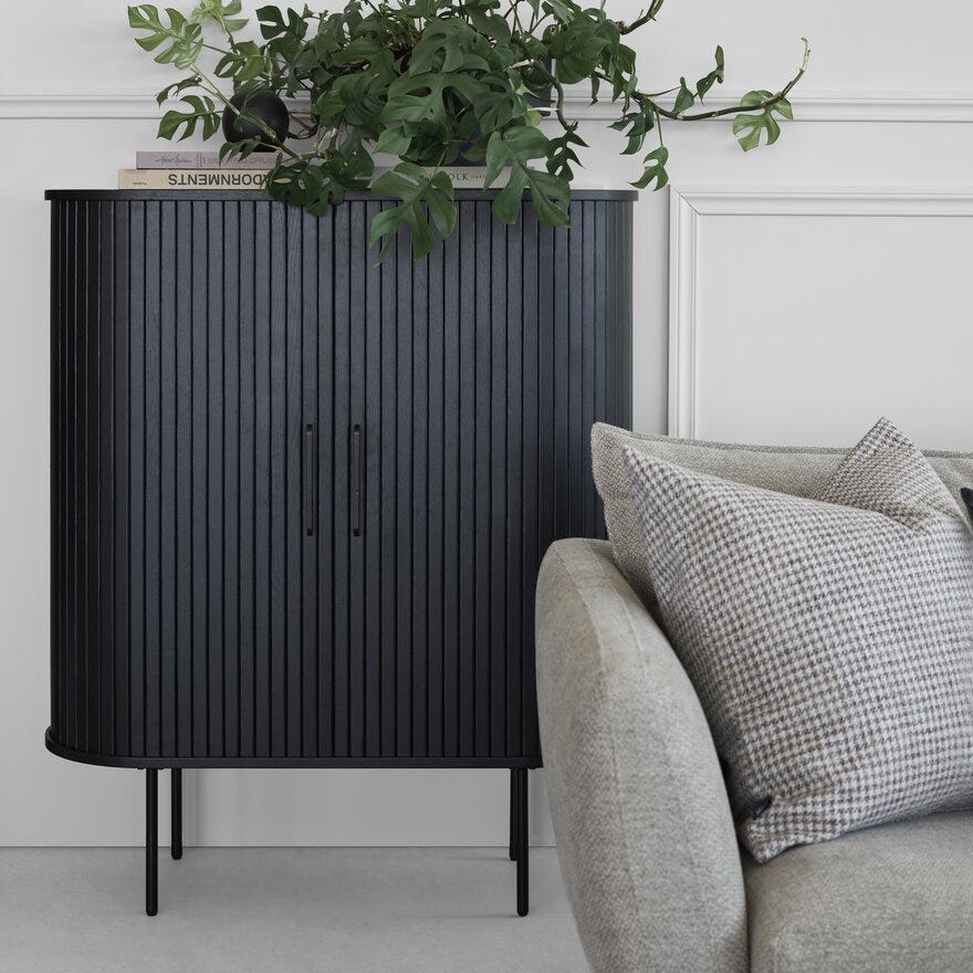 NOLA Skap 100x40 cm i Svart