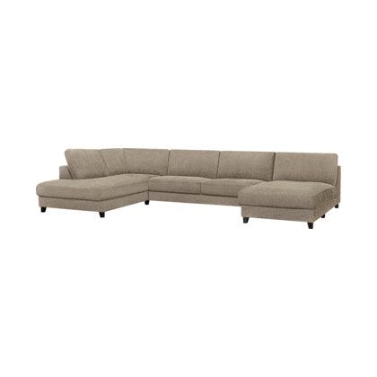 Vilmers VINCENT Hjørnesofa med sjeselong XL og endeavslutning i Beige/natur
