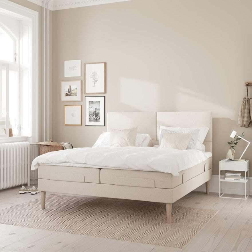 Wonderland DUO Sengegavl 160x105 cm i Beige/natur