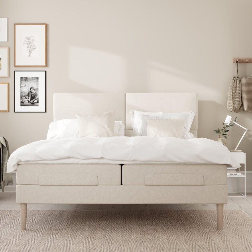 Wonderland DUO Sengegavl 160x105 cm i Beige/natur