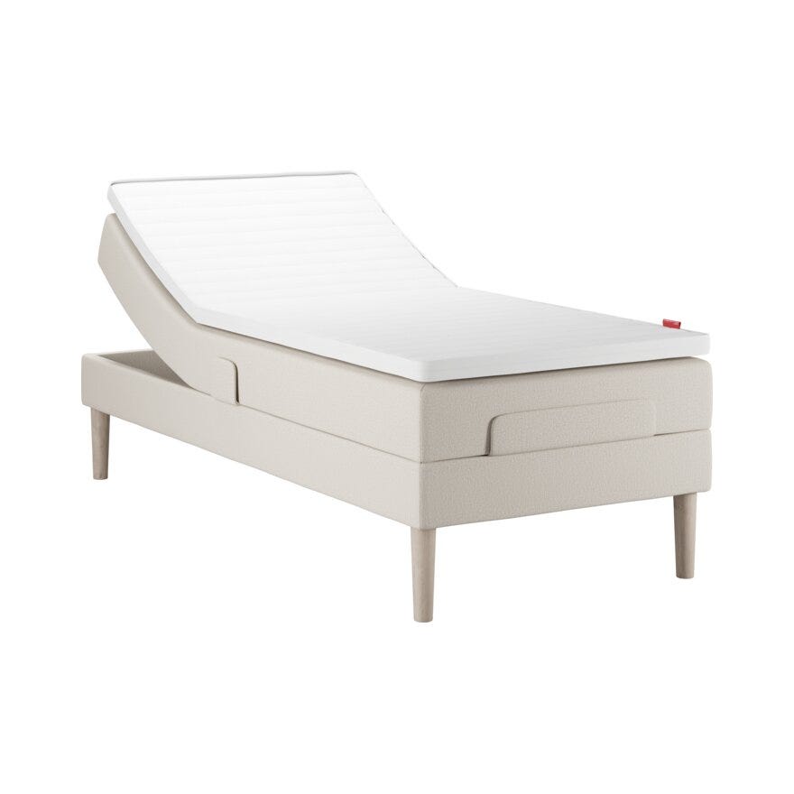 Wonderland FORTE 342 Regulerbar seng 90x200 cm i Beige/natur