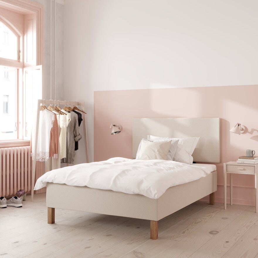 Wonderland FORTE Rammeseng 75x200 cm i Beige/natur