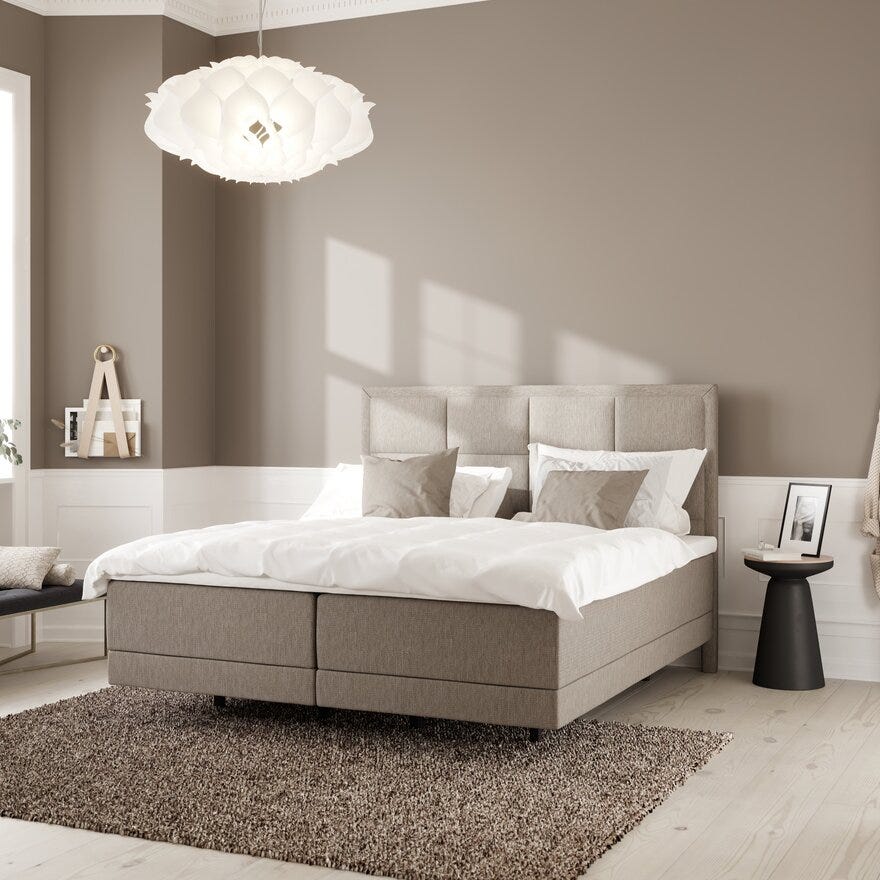 Wonderland OPUS 612 Regulerbar seng 80x200 cm i Brun