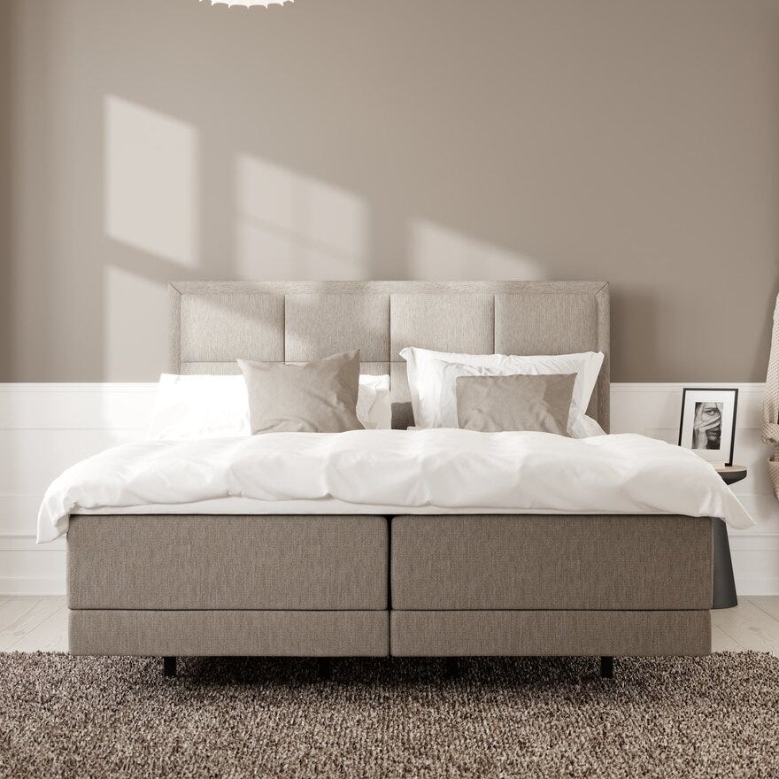 Wonderland OPUS 612 Regulerbar seng 80x200 cm i Brun