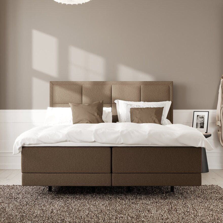 Wonderland OPUS 612 Regulerbar seng 160x200 cm i Brun