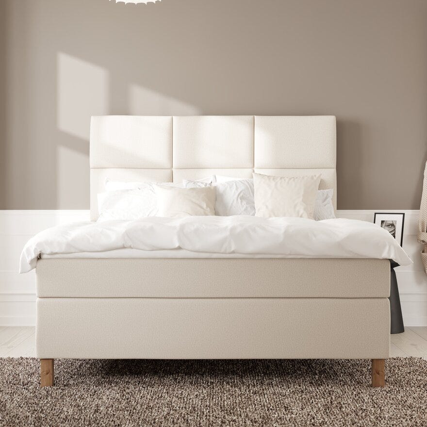 Wonderland OPUS Kontinentalseng 160x200 cm i Beige/natur