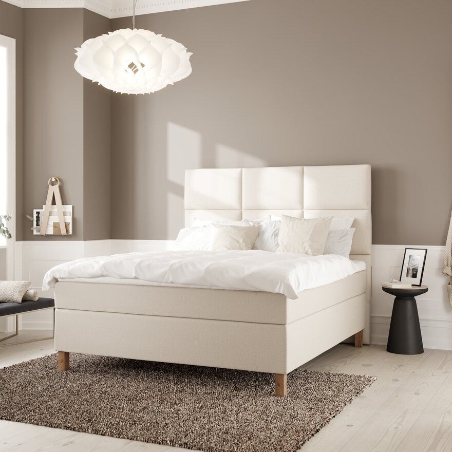 Wonderland OPUS Kontinentalseng 160x200 cm i Beige/natur