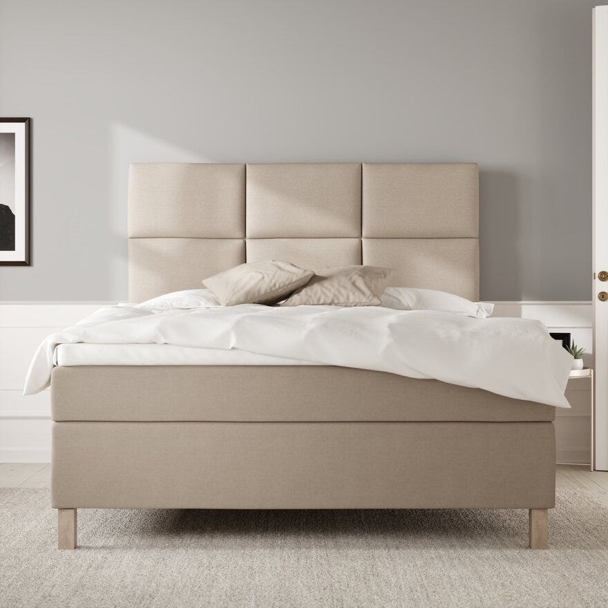 Wonderland WALL Sengegavl 150x160 cm i Beige/natur