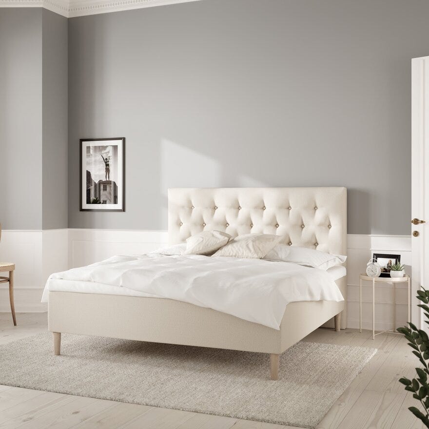 Wonderland PIQUE Sengegavl 150x130 cm i Beige/natur