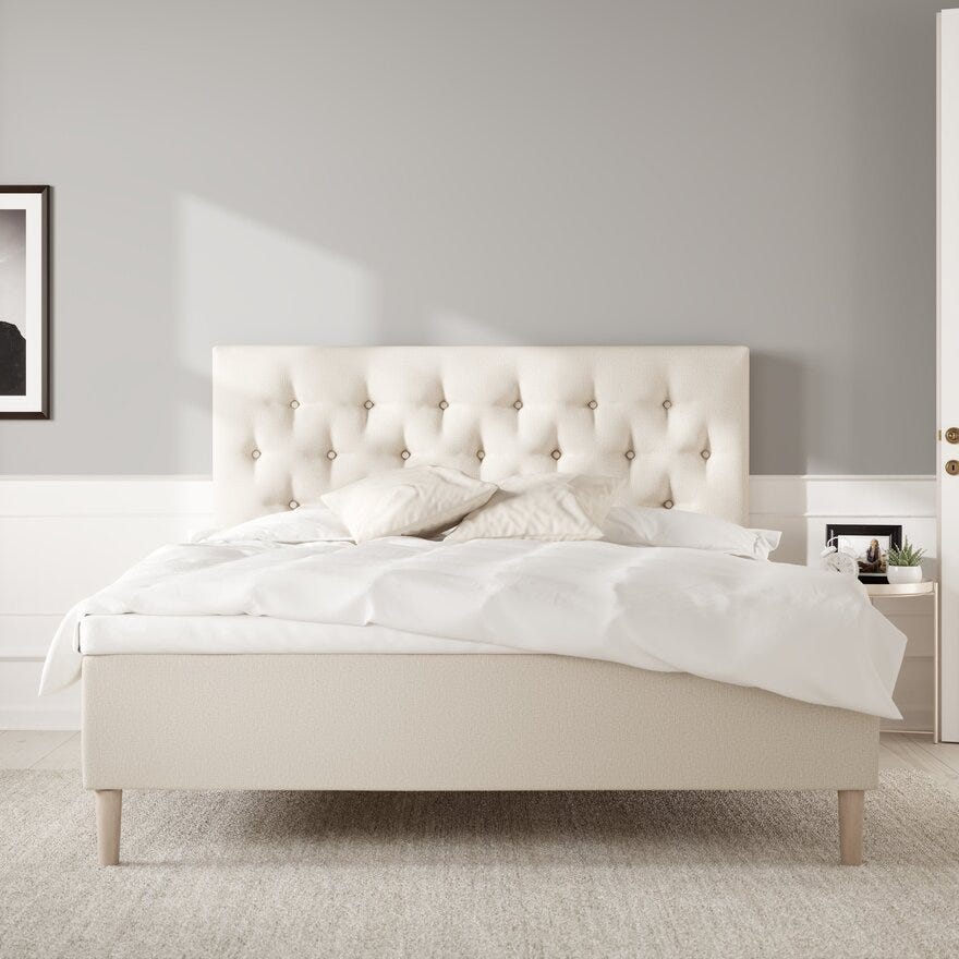 Wonderland PIQUE Sengegavl 150x130 cm i Beige/natur