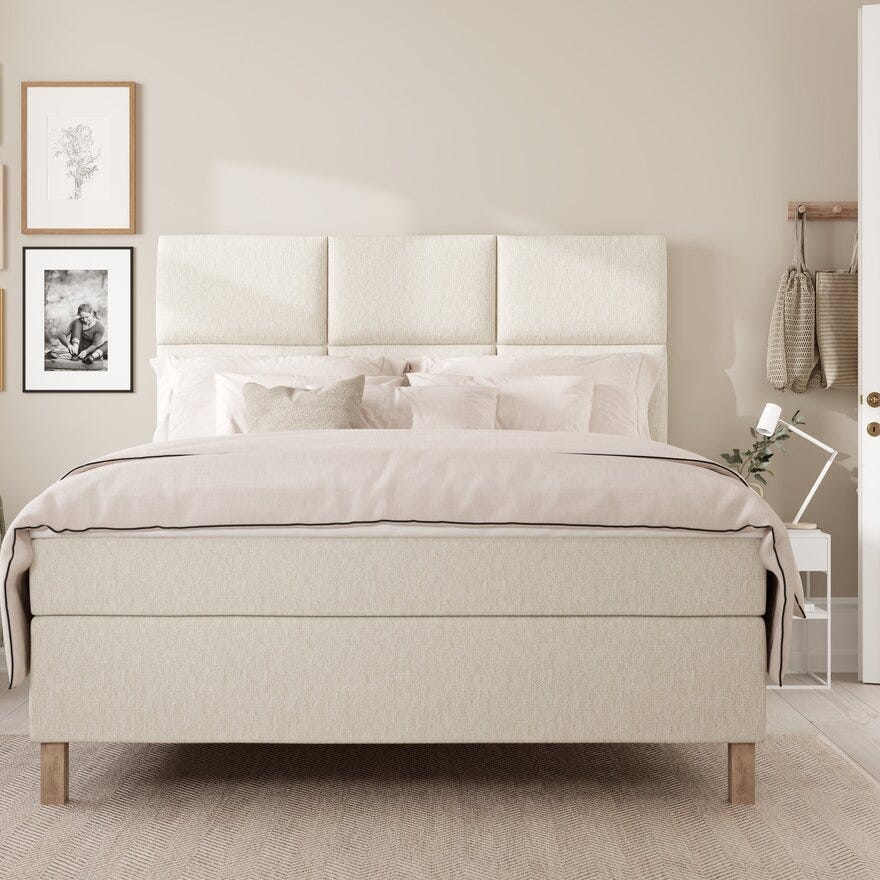 Wonderland OPUS Kontinentalseng 160x200 cm i Beige/natur