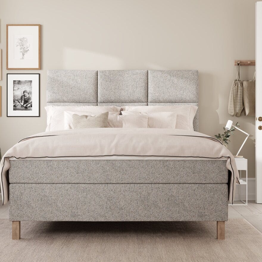 Wonderland OPUS Kontinentalseng 160x200 cm i Beige/natur