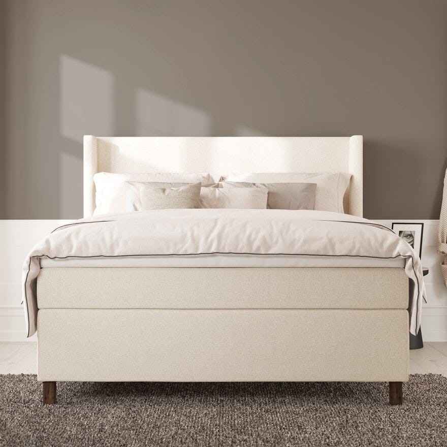 Wonderland SOUL Kontinentalseng 160x200 cm i Beige/natur