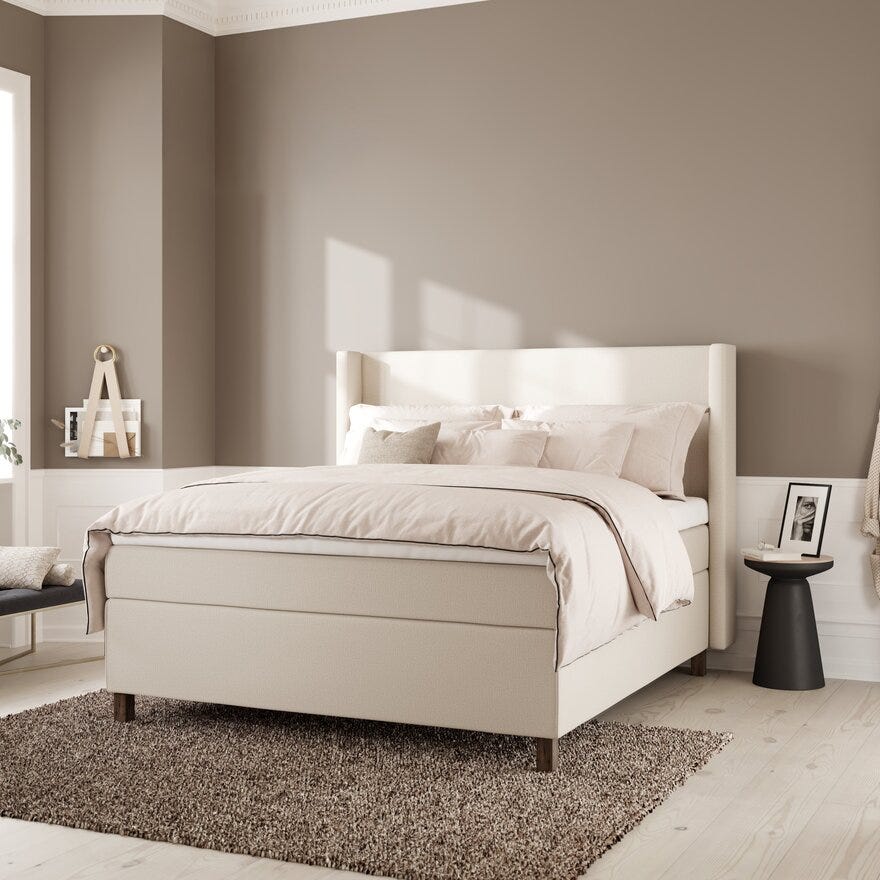 Wonderland SOUL Kontinentalseng 160x200 cm i Beige/natur