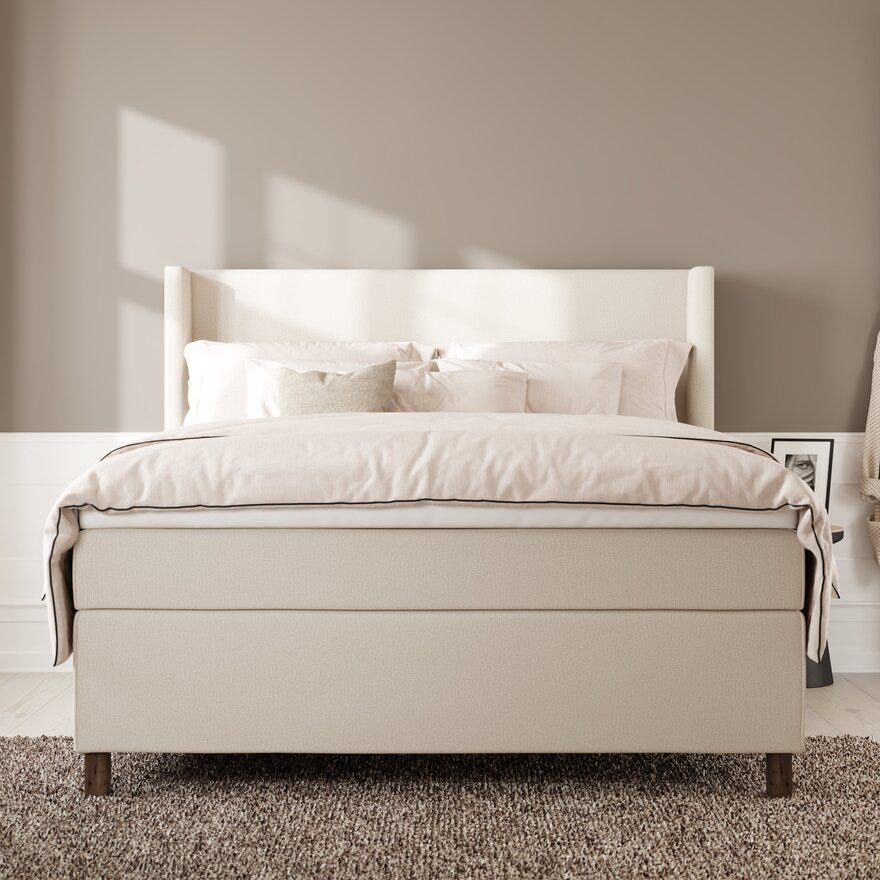 Wonderland SOUL Kontinentalseng 160x200 cm i Beige/natur