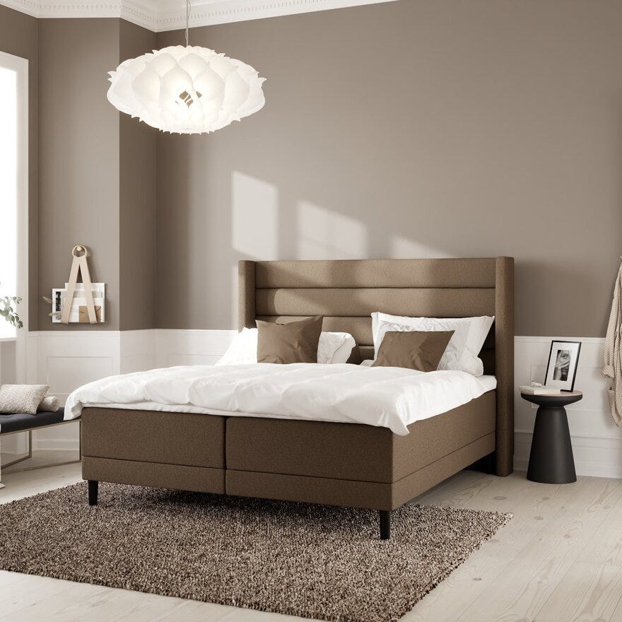 Wonderland VIP 612 Regulerbar seng 80x200 cm i Brun