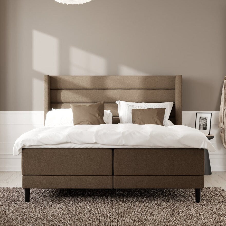 Wonderland VIP 612 Regulerbar seng 80x200 cm i Brun