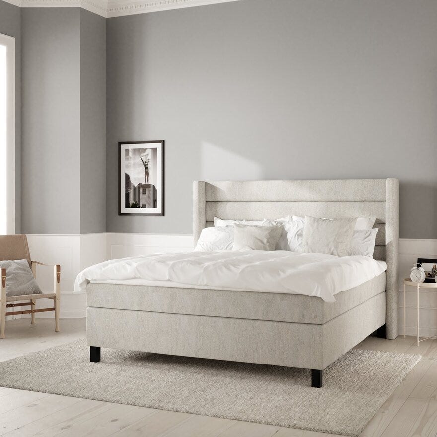 Wonderland VIP Kontinentalseng 120x200 cm i Beige/natur
