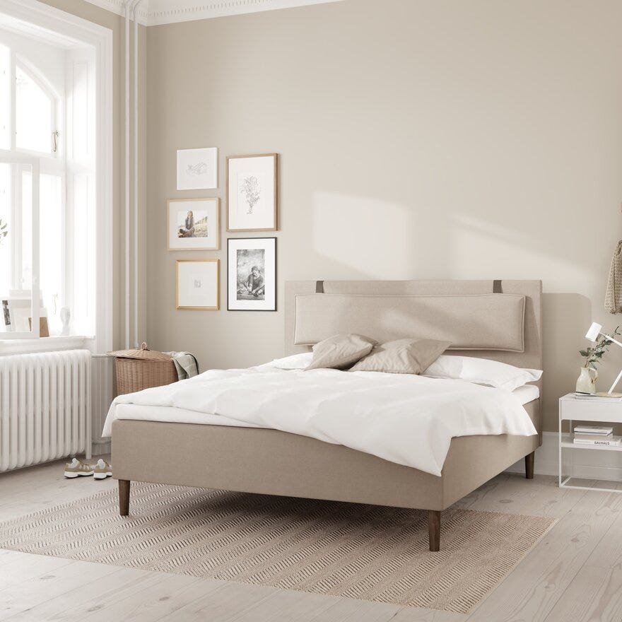 Wonderland VIP Rammeseng 80x200 cm i Beige/natur