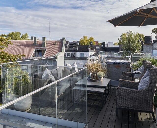Takterrassen til Halvor Bakke i Oslo