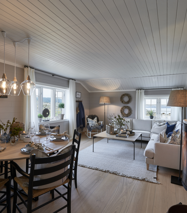 Eventyrlig Oppussing på Rott stue og spisestue