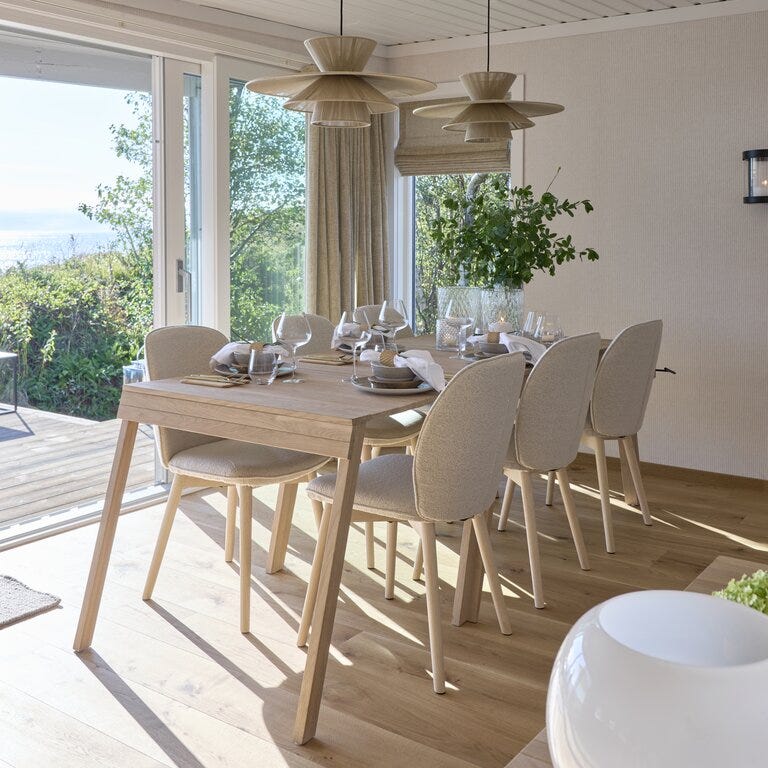 Sindig PORCINI Bordlampe oppladbar Ø23 cm i Brun