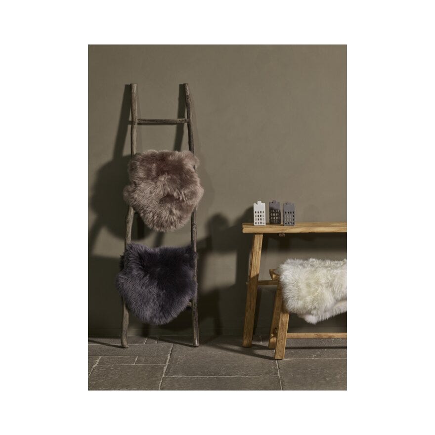LONG Lammeskinn 50x80 cm i Beige/natur