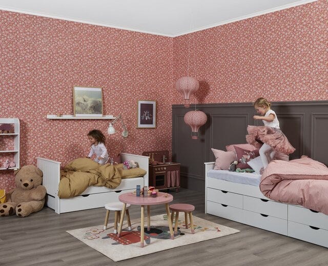ALBA Uttrekksseng 75x140/200 cm i Hvit