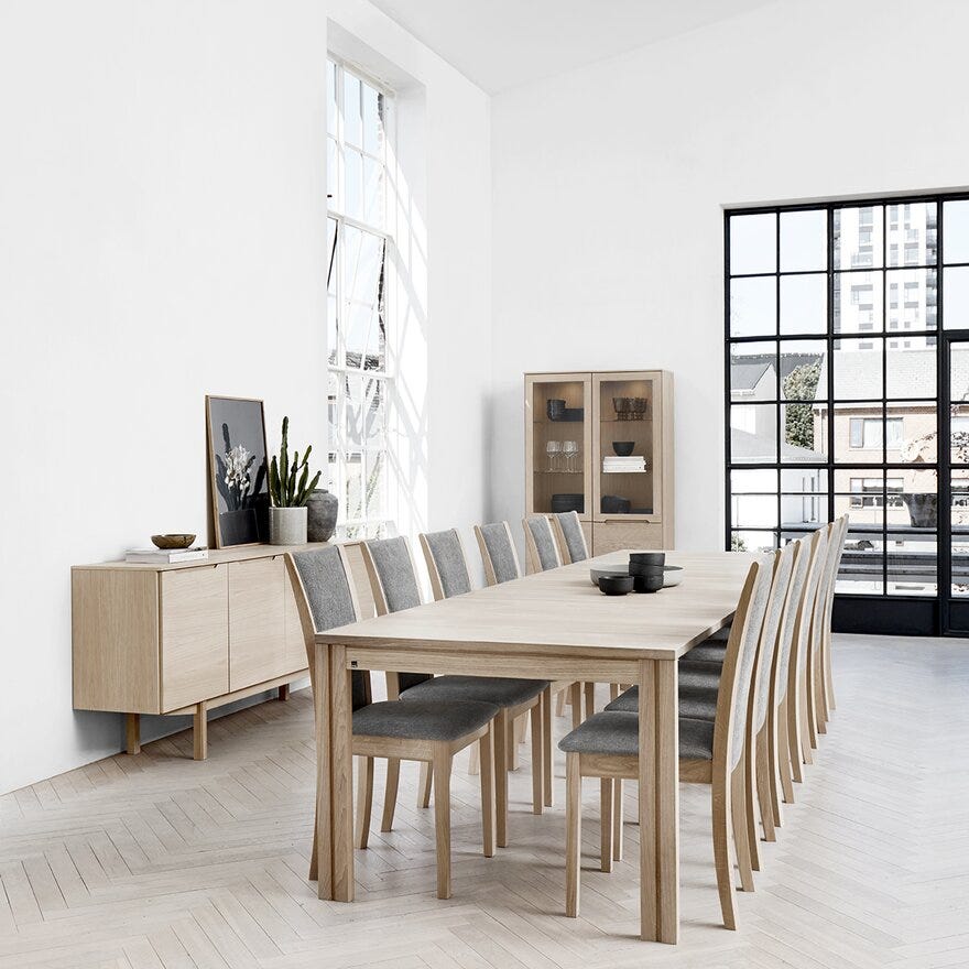 Skovby SM 2405 Ileggsplate 100x52 cm i Beige/natur