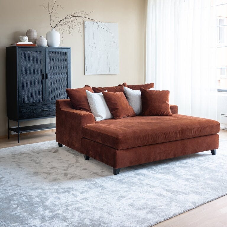 Vilmers FELTON 19 Daybed med armlene i Brun