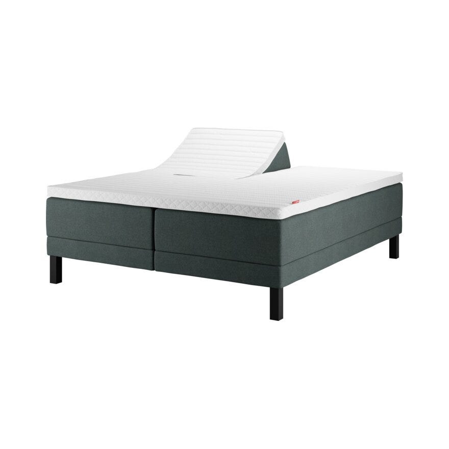 Wonderland Opus 612 grønn regulerbar seng fast 180x200