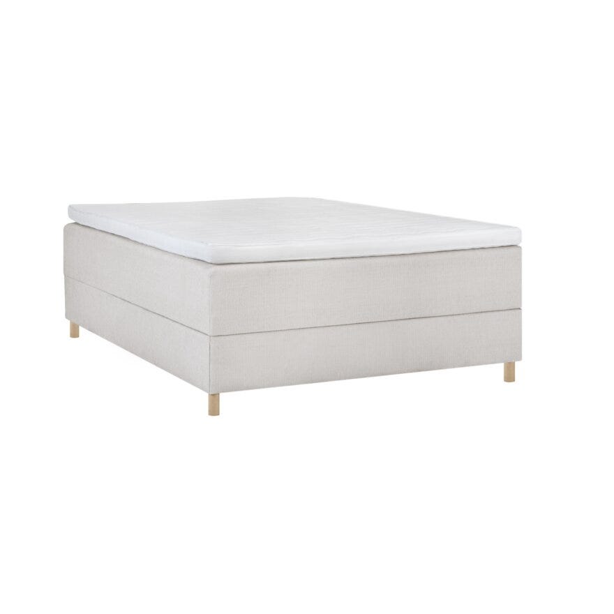Zen Roma beige seng med oppbevaring 160x200