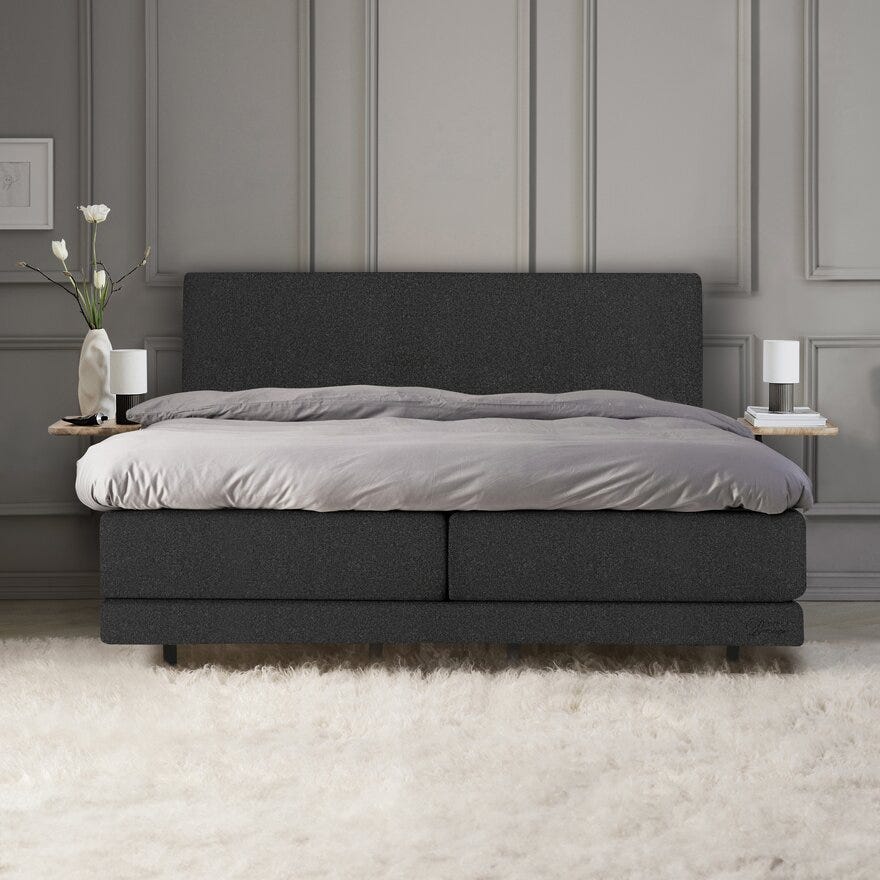 Jensen Prestige Lean grå regulerbar seng x-fast 160x200
