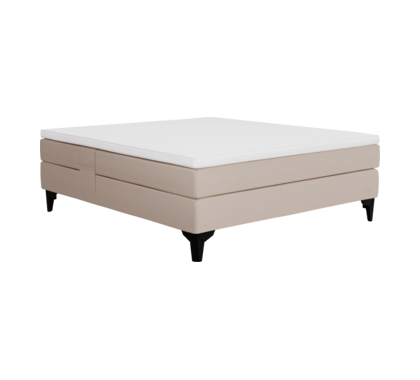 Jensen Ambassadør Plus beige kontinentalseng med Exact fast/x-fast 150x200