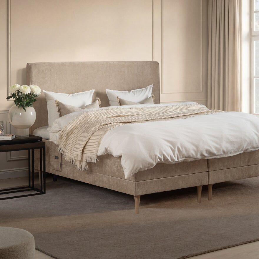 Signature Collection Sleeping Hitra beige regulerbar seng fast 90x200